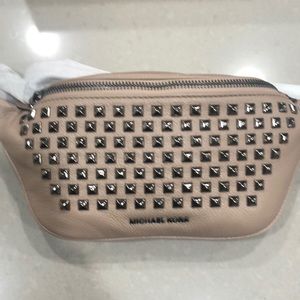 NWT michael kors rhea studded beltbag